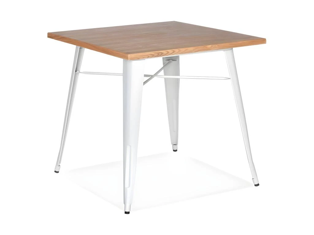 Table De Repas Industrielle "Nevada" 76cm Blanc 3 Table De Repas Industrielle "Nevada" 76cm Blanc