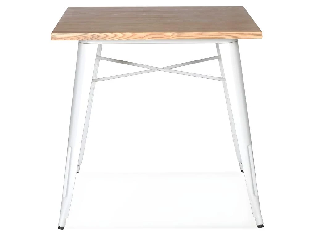Table De Repas Industrielle "Nevada" 76cm Blanc 4 Table De Repas Industrielle "Nevada" 76cm Blanc – Image 2