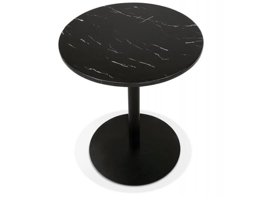 Table De Repas Design "Esperanza" 76cm Noir 4 Table De Repas Design "Esperanza" 76cm Noir – Image 2