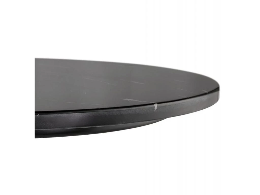 Table De Repas Design "Esperanza" 76cm Noir 5 Table De Repas Design "Esperanza" 76cm Noir – Image 3