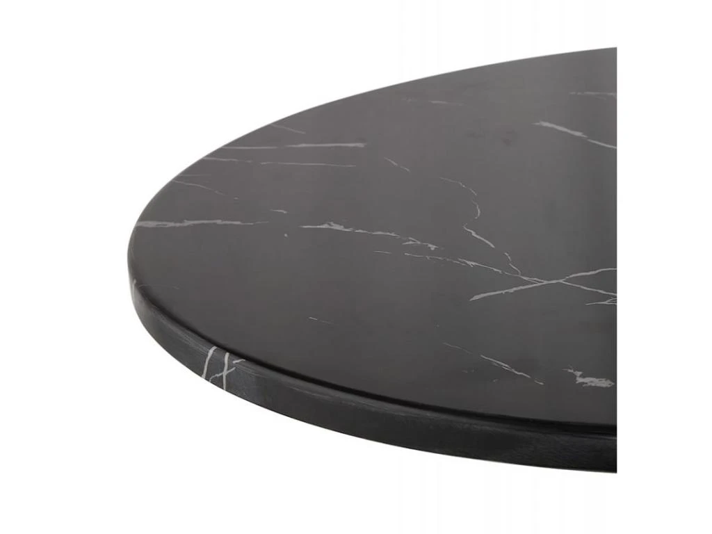 Table De Repas Design "Esperanza" 76cm Noir 6 Table De Repas Design "Esperanza" 76cm Noir – Image 4