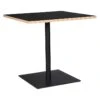Table De Repas Carrée "Polanzia" 80cm Noir
