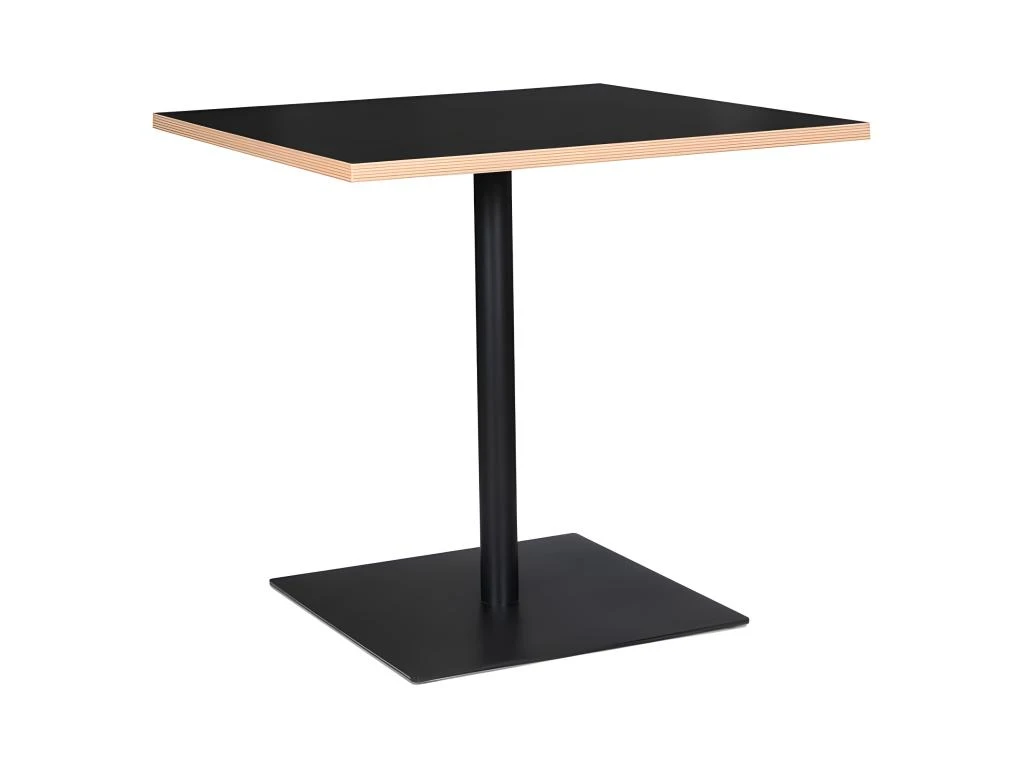 Table De Repas Carrée "Polanzia" 80cm Noir 3 Table De Repas Carrée "Polanzia" 80cm Noir