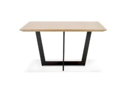 Table De Repas Design "Wimona" 140cm Frêne & Noir -Mobilia Boutique table a manger 15187679