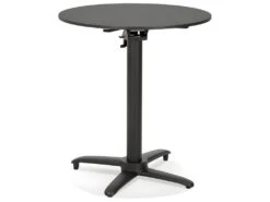 Table De Repas Pliable Design "Ludmila" 76cm Noir
