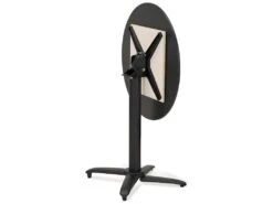 Table De Repas Pliable Design "Ludmila" 76cm Noir -Mobilia Boutique table a manger 15188119