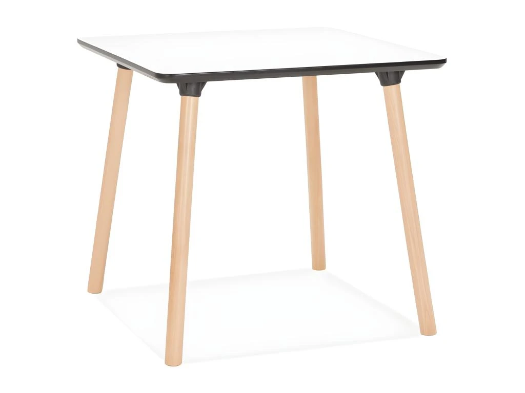 Table De Repas Scandinave "Azerano" 80cm Blanc 3 Table De Repas Scandinave "Azerano" 80cm Blanc
