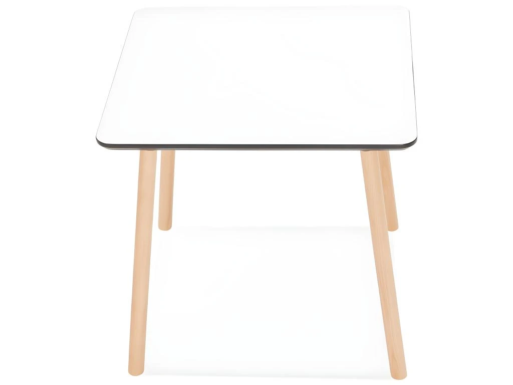 Table De Repas Scandinave "Azerano" 80cm Blanc 6 Table De Repas Scandinave "Azerano" 80cm Blanc – Image 4