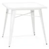 Table De Repas Vintage "Calaco" 76cm Blanc 1 Table De Repas Vintage "Calaco" 76cm Blanc -Mobilia Boutique table a manger 15450377