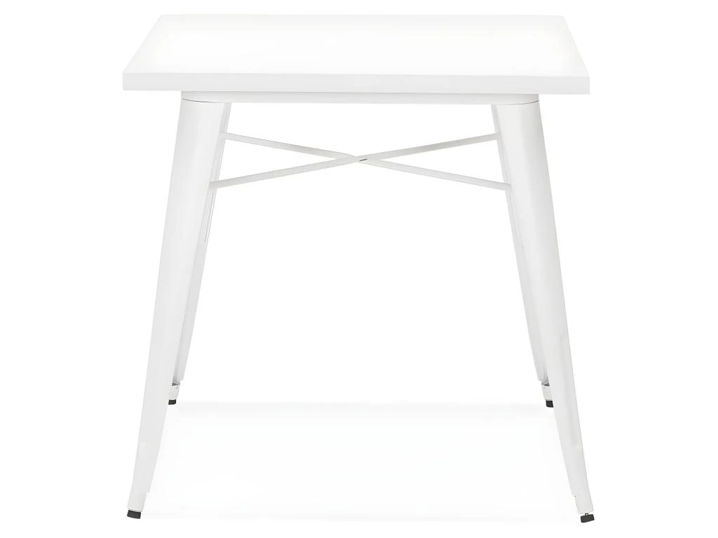Table De Repas Vintage "Calaco" 76cm Blanc 4 Table De Repas Vintage "Calaco" 76cm Blanc – Image 2