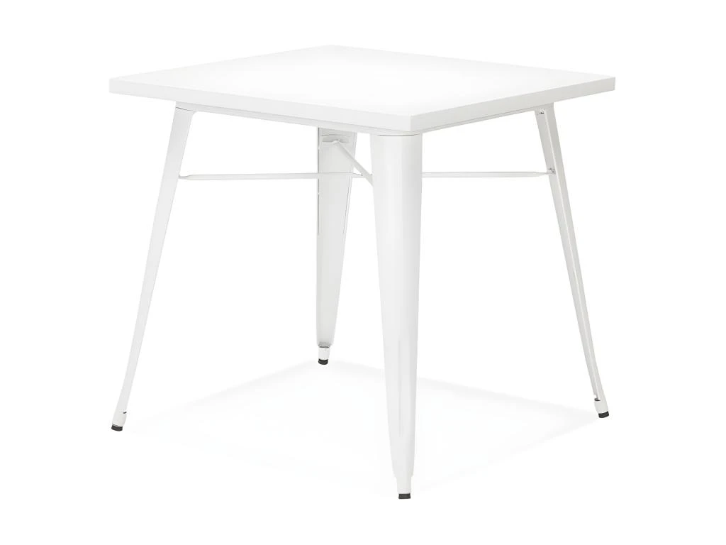 Table De Repas Vintage "Calaco" 76cm Blanc 5 Table De Repas Vintage "Calaco" 76cm Blanc – Image 3