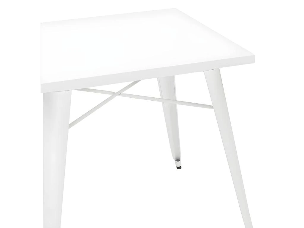 Table De Repas Vintage "Calaco" 76cm Blanc 7 Table De Repas Vintage "Calaco" 76cm Blanc – Image 5