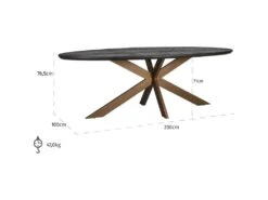 Table à Dînerbone Ovale 230 -Mobilia Boutique table a manger 15451013