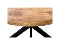 Table De Repas Ronde En Bois "Tibet" 120cm Marron -Mobilia Boutique table a manger 15465089