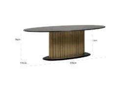 Table à Dîner Ironville Ovale 235 -Mobilia Boutique table a manger 15465205