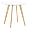 Table De Repas Scandinave "Pacio" 90cm Blanc -Mobilia Boutique table a manger 15465475