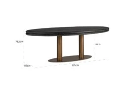 Table à Manger Macaron Ovale 235 -Mobilia Boutique table a manger 15466529