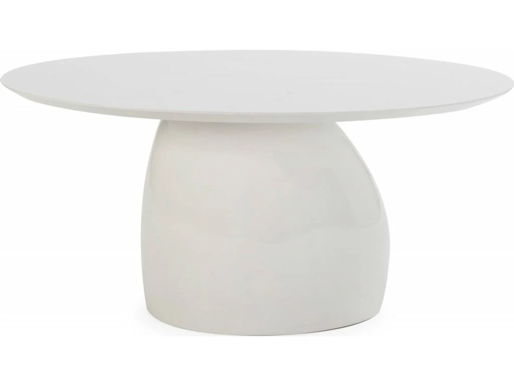 Table De Salle à Manger Bois/Fibre De Verre -- Blanc 6 Table De Salle à Manger Bois/Fibre De Verre -- Blanc – Image 4