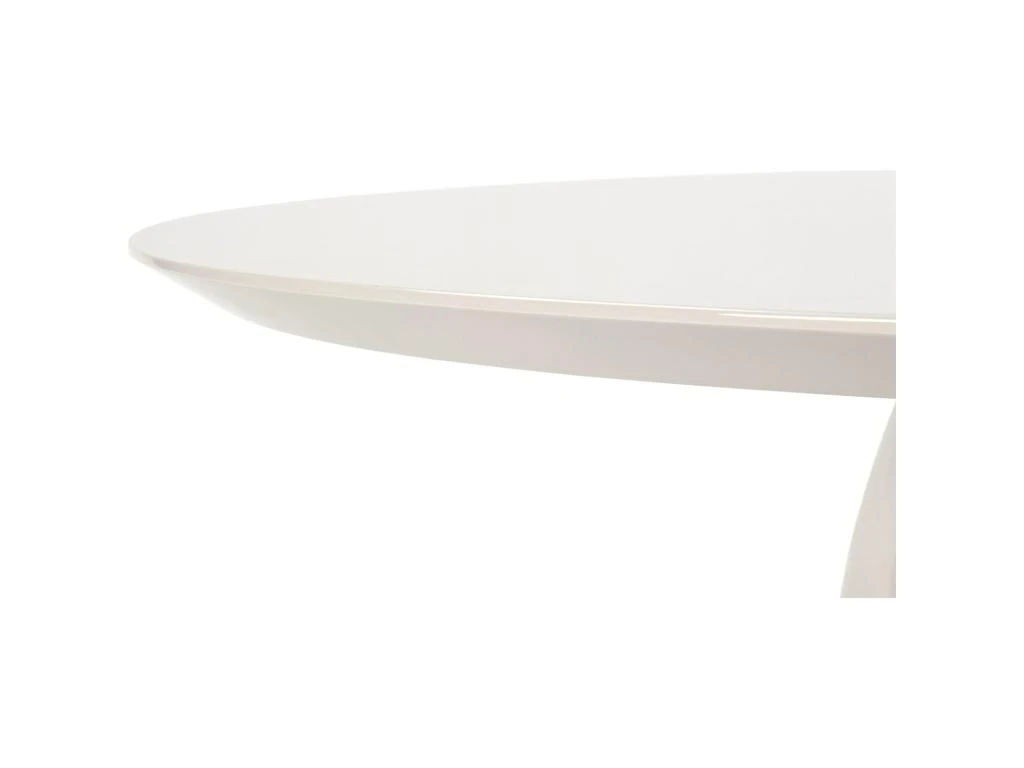 Table De Salle à Manger Bois/Fibre De Verre -- Blanc 8 Table De Salle à Manger Bois/Fibre De Verre -- Blanc – Image 6