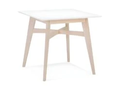 Table De Repas Scandinave "Alvaro" 80cm Blanc