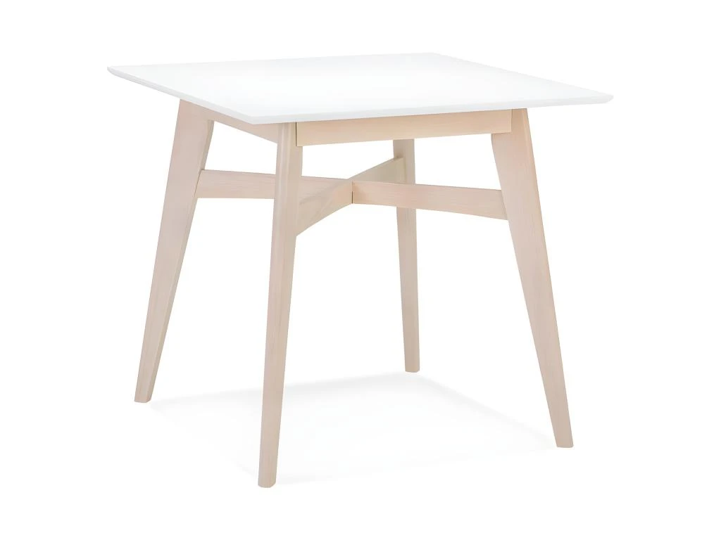 Table De Repas Scandinave "Alvaro" 80cm Blanc 3 Table De Repas Scandinave "Alvaro" 80cm Blanc