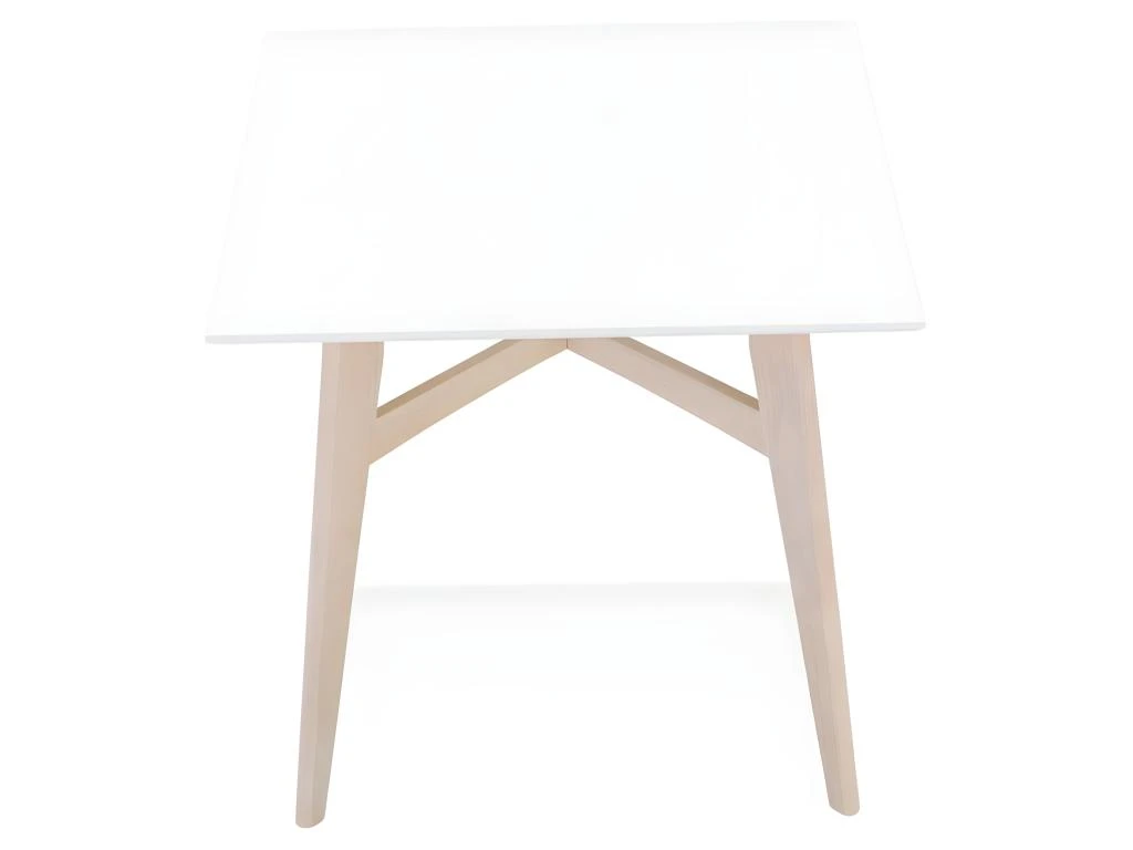 Table De Repas Scandinave "Alvaro" 80cm Blanc 6 Table De Repas Scandinave "Alvaro" 80cm Blanc – Image 4