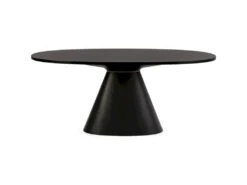 Table De Salle à Manger Bois/Fibre De Verre -- Noir/Doré -Mobilia Boutique table a manger 15466759