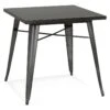 Table De Repas Vintage "Calaco" 76cm Gris Foncé