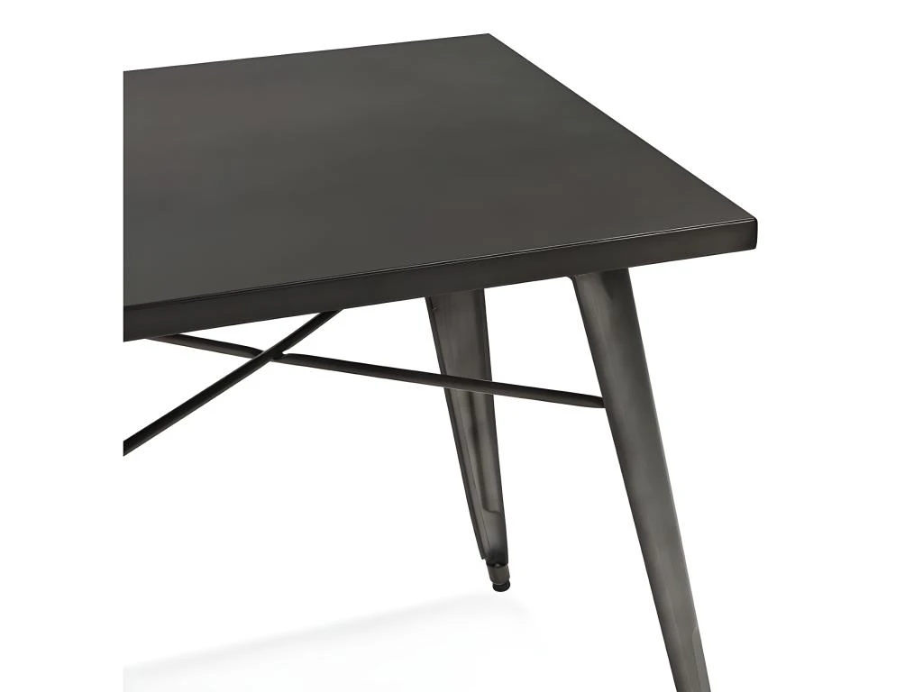 Table De Repas Vintage "Calaco" 76cm Gris Foncé 7 Table De Repas Vintage "Calaco" 76cm Gris Foncé – Image 5