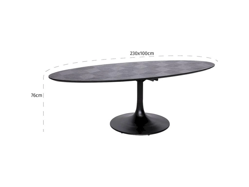 Table à Dîner Blax Ovale 230x100 6 Table à Dîner Blax Ovale 230x100 – Image 4