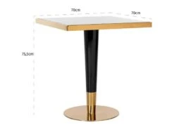 Table A Diner Osteria Square 70x70 -Mobilia Boutique table a manger 15468085