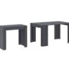 Table Console Extensible Avec Rallonges,jusqu'a 140 Cm, Couleur Grise. -Mobilia Boutique table a manger 15792927