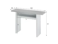 Table Extensible Système D'Ouverture En Livre De 35 à 70 Cm Tavolo - L120 Cm -Mobilia Boutique table a manger 15875065