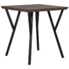 Table 70 X 70 Cm Bois Foncé Et Noir BRAVO 2 Table 70 X 70 Cm Bois Foncé Et Noir BRAVO -Mobilia Boutique table a manger 16223093