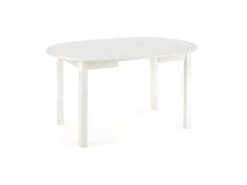 Table à Manger Extensible Ovale 102-142 X 102 X 76 Cm - Blanc -Mobilia Boutique table a manger 17562887