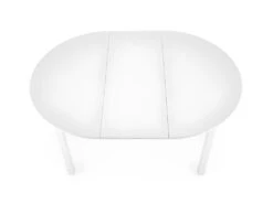 Table à Manger Extensible Ovale 102-142 X 102 X 76 Cm - Blanc -Mobilia Boutique table a manger 17562893