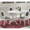 Table à Manger Extensible 150-190 X 90 X 77 Cm - Blanc