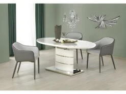 Table à Manger Extensible 140-180 X 90 X 76 Cm - Blanc -Mobilia Boutique table a manger 17562993