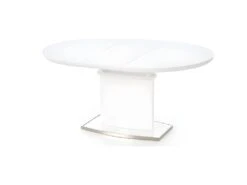 Table à Manger Extensible 120-160 Cm X 120 Cm X 76 Cm - Blanc -Mobilia Boutique table a manger 17564607