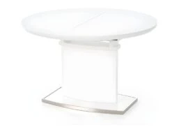 Table à Manger Extensible 120-160 Cm X 120 Cm X 76 Cm - Blanc -Mobilia Boutique table a manger 17564609