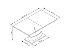 Table à Manger Extensible 160-200 X 90 X 75 Cm - Blanc -Mobilia Boutique table a manger 17564655