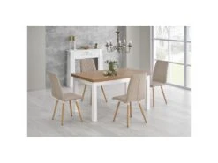 Table à Manger Extensible 140-220 X 80 X 76 Cm - Chêne Lancelot -Mobilia Boutique table a manger 17564813