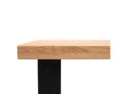 Table De Bar Avec Plateau En Chêne Massif Et Piètement En Bois - LAO -Mobilia Boutique table a manger 17568883