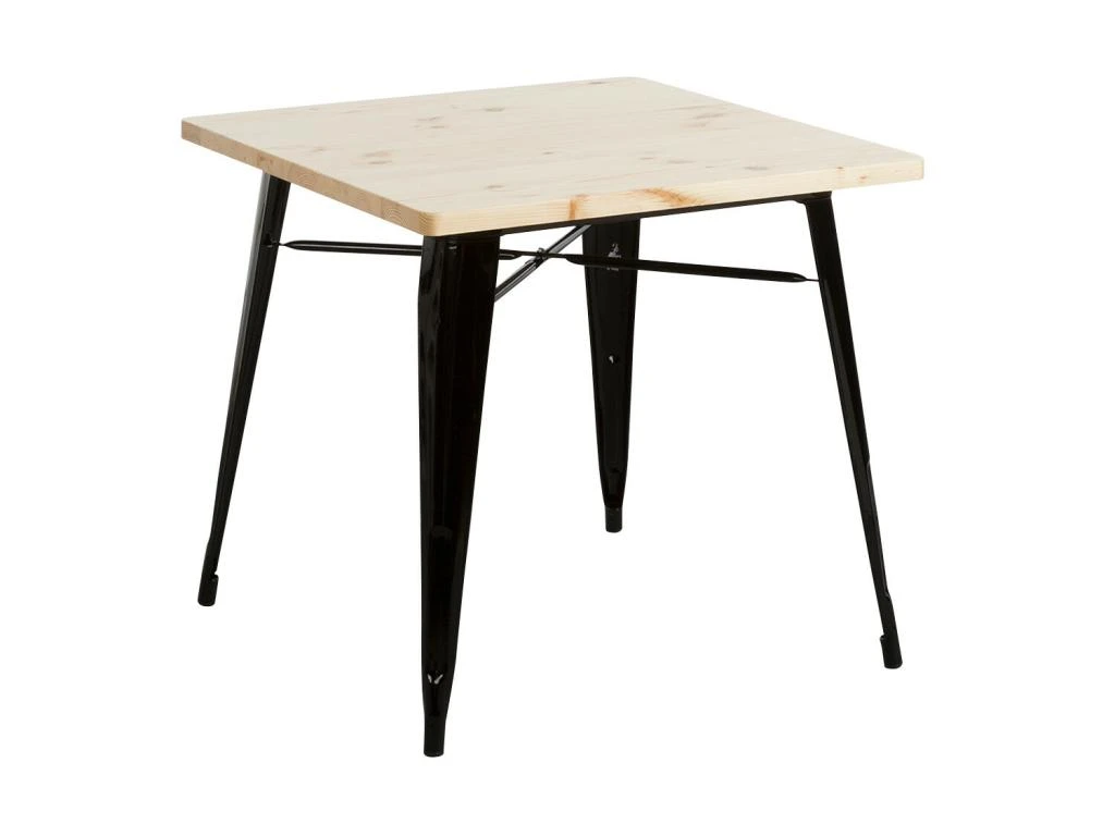 Table De Salle à Manger Carrée En Bois De Fer 80x80x74cm Thinia Home 3 Table De Salle à Manger Carrée En Bois De Fer 80x80x74cm Thinia Home