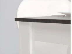 Table à Manger CASSY II - 4 Couverts - Blanc, Plateau Effet Béton -Mobilia Boutique table a manger 176588