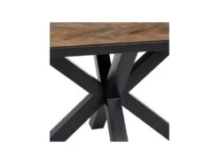 Table De Repas Rectangulaire Bois Brut/Métal - ANDREAS -Mobilia Boutique table a manger 17786335