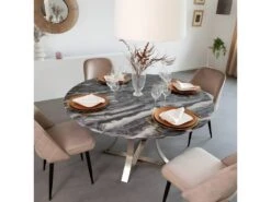 Table à Manger Ronde En Marbre Raphaël -Mobilia Boutique table a manger 17816993