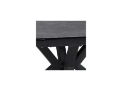 Table De Repas à Allonges Céramique/Métal Gris Ardoise - RAYONG 5 Table De Repas à Allonges Céramique/Métal Gris Ardoise - RAYONG -Mobilia Boutique table a manger 17964901