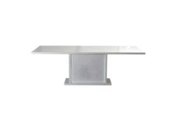 Table De Repas à Allonge Laqué Blanc à LEDs - MARKS -Mobilia Boutique table a manger 17998871