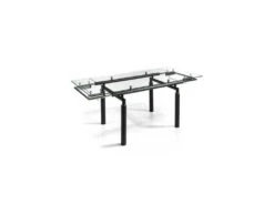 Table De Repas Extensible Verre/Noir Mat - POKENO -Mobilia Boutique table a manger 17998997